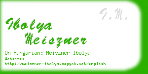 ibolya meiszner business card